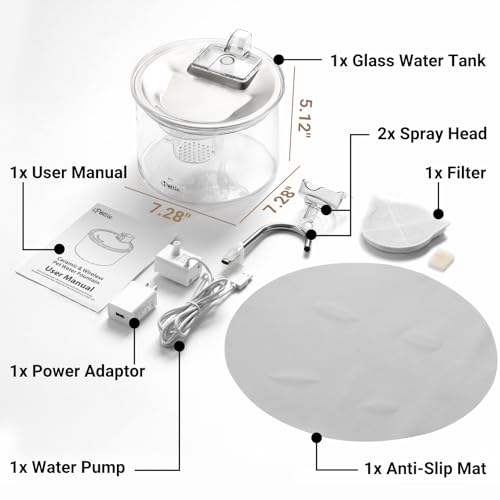 Glass Cat Water Fountain