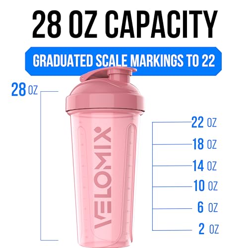 2 Pack 28oz Protein Shaker Bottle for Protein Mixes (2 Count)