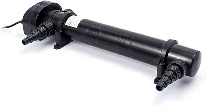 Jecod Jebao PU55 PU-55 Pond and Aquarium Clarifier, 55-watt, Black