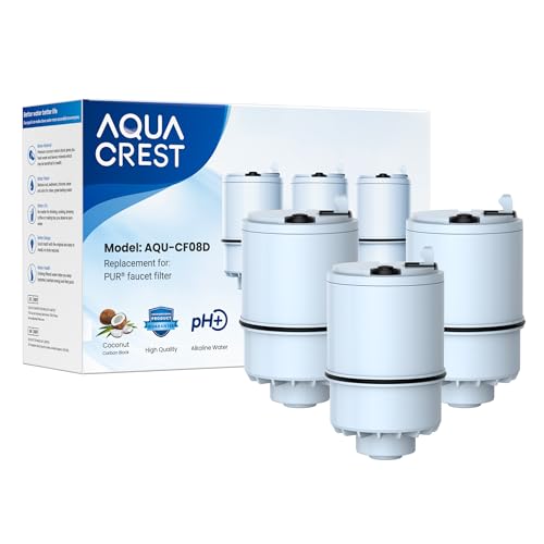Alkaline] AQUA CREST CF08D Filter Replacement for PUR® Faucet (3 Count)