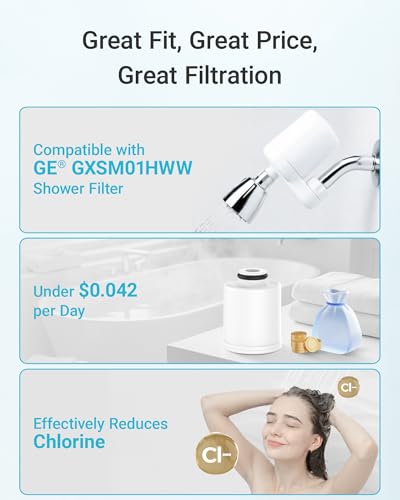 FXSCH Shower Filter Replacement for GE® FXSCH (2 Count)