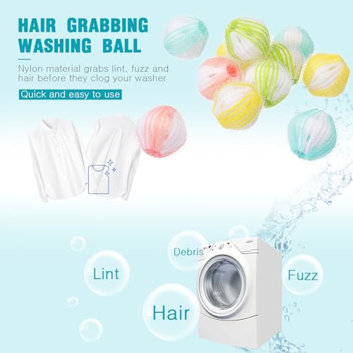 12 Pieces Pet Hair Remover for Laundry (12 Count)