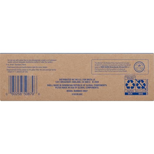 Refillable Filter Starter Kit for Pitchers and Dispensers (3 Count)