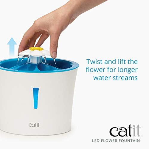 LED Flower Fountain with Triple Action Filter