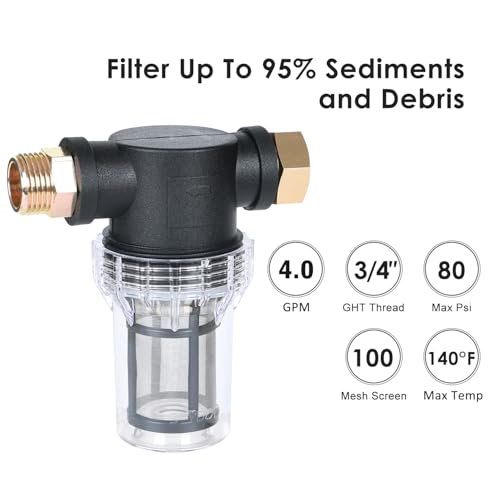 Garden Hose Sediment Filter for Well Water