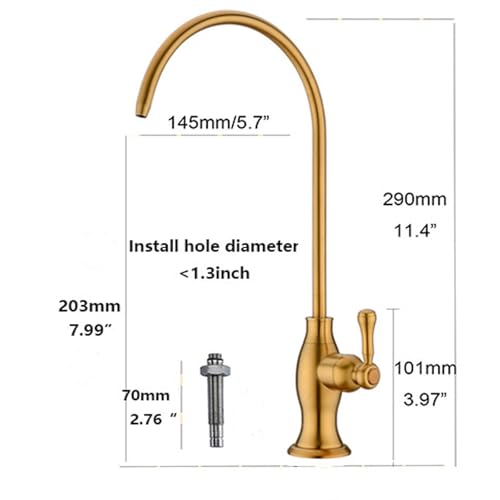 Brushed Gold Drinking Water Faucet