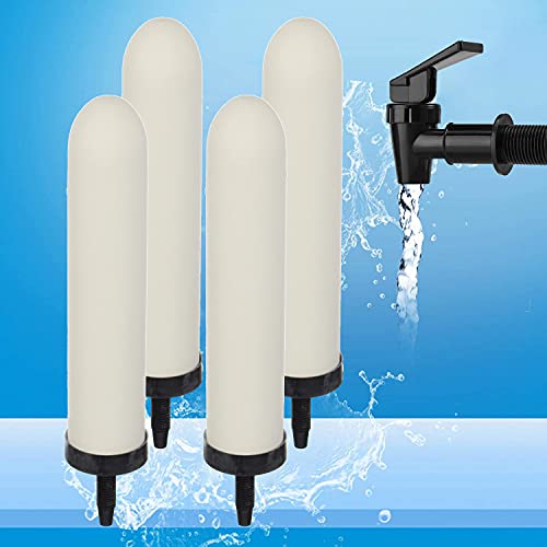 2PCS 10 inch Replacement Ceramic Filter Candle with Activated Carbon for Countertop Gravity Water Filter System