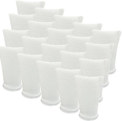 7 Inch 20 Pack 150 Micron Honeycomb Filter Socks for Fish Tank (20 Count)