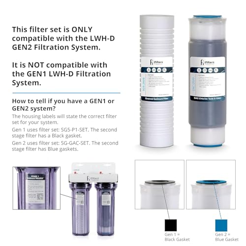 LWH-D 2-Stage Whole House Sediment Carbon Water Filter System