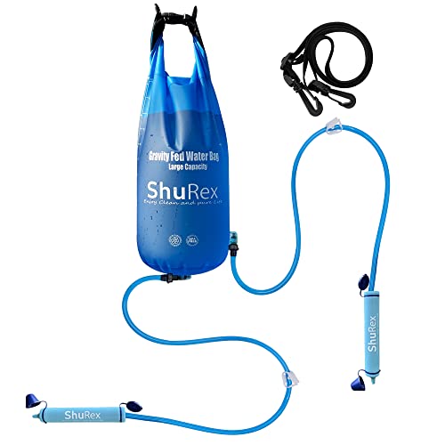 12L Gravity Fed Water Filtration System with Adjustable Tree Strap