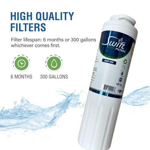 SGF M9 Replacement Refrigerator Water Filter for UKF8001 (3 Count)