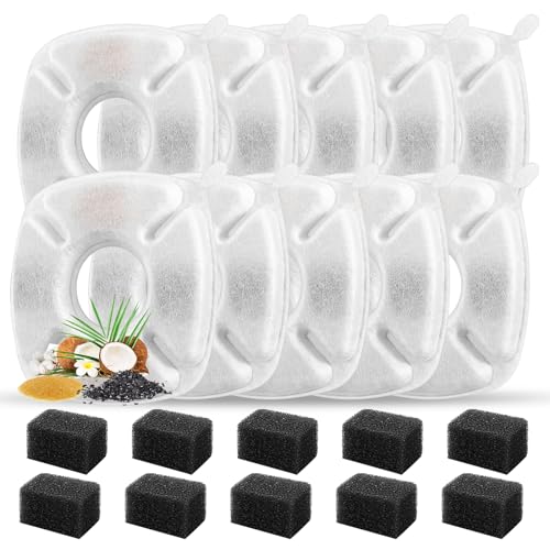 20 Pcs Cat Water Fountain Replacement Filters (20 Count)