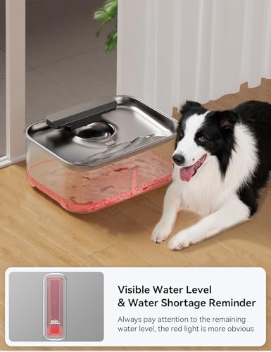 3 Gal Stainless Steel Dog Water Fountain for Large Dog