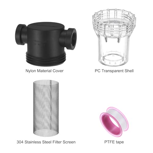 Water Pump Strainer with 40 Mesh Stainless Steel Filter Screen