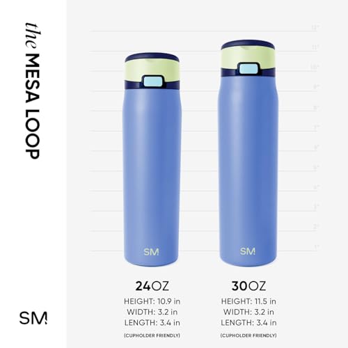 Water Bottle with Straw & Handle