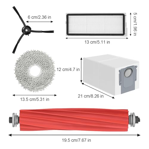 Vacuum Accessories Kit for Roborock Qrevo S