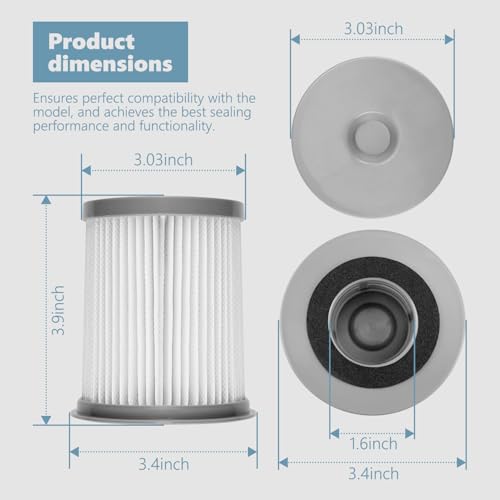 Dust Filter Replaces for Hoover 59157055 Fits for Hoover Elite Rewind & Elite Rewind Deluxe U5507