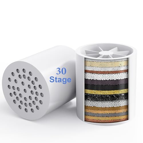 2 Pack 30 Stage Universal Shower Filter Replacement Cartridge (2 Count)
