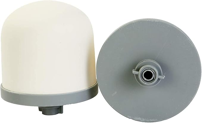Huining 2PCS Ceramic Dome Replacement Filter for Household Water Bucket Filtration System Water Pitcher