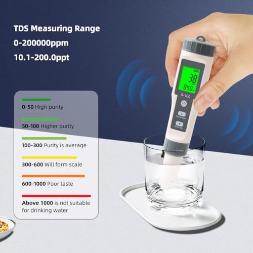 TDS Meter 4 in 1 Water Tester TDS