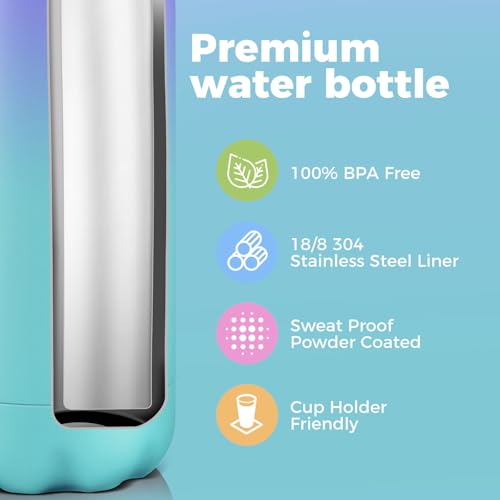 17oz Insulated Water Bottles MultiPack (4 Count)