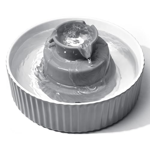 2.1L Ceramic Cat Water Fountain (70 Fl Oz)