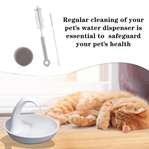 3 PCS Cat Water Fountain Cleaning Set Professional Brushes & Sponge