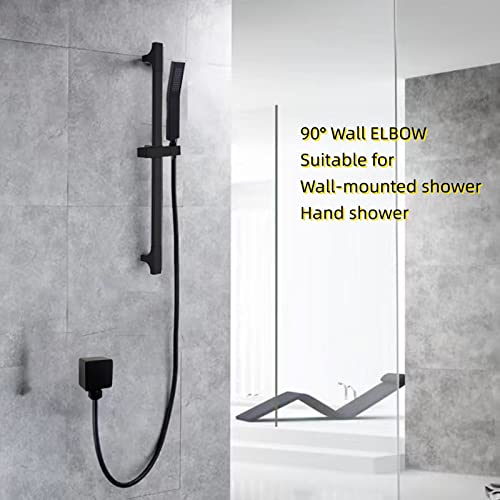 Matte Black Hand Shower with Slide Bar 29" Shower Slide Bar