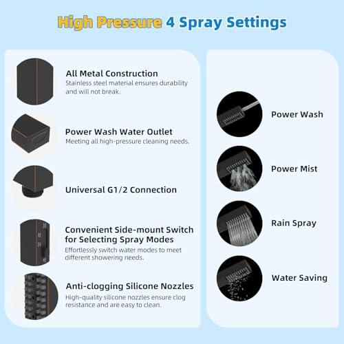 All Metal cUPC Certified Shower Head