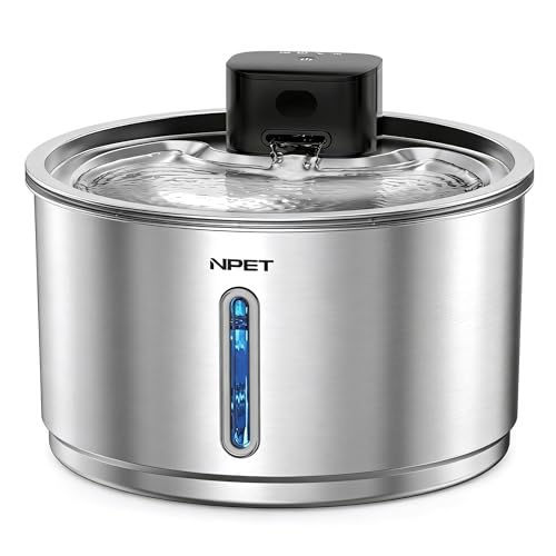 Cordless Cat Water Fountain Stainless Steel