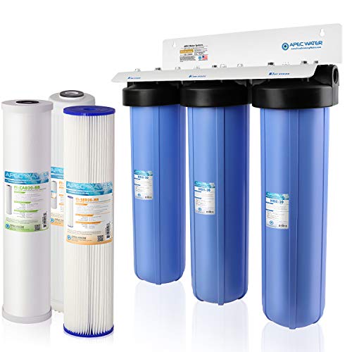 CB3-SED-KDF-CAB20-BB, 3-Stage Whole House Water Filter System