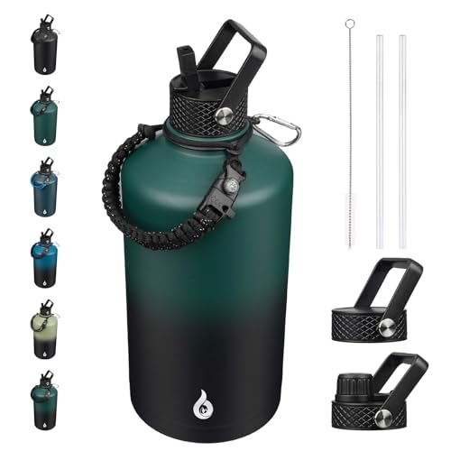 128oz Insulated Water Bottle with Straw Lid