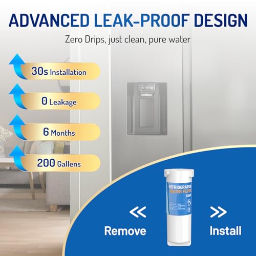 XWF (Not XWFE) Water Filter Replacement for ge XWF Water Filter, Replacement for ge WR17X30702 GBE21 GDE21 GDE25 GFE24 GFE26 GNE21 GNE25 GNE27 GNE27 GWE19 GYE18 Filter | 3pack (2 Count)
