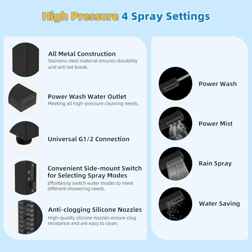 All Metal cUPC Certified Shower Head