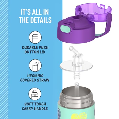 FUNTAINER Water Bottle with Straw