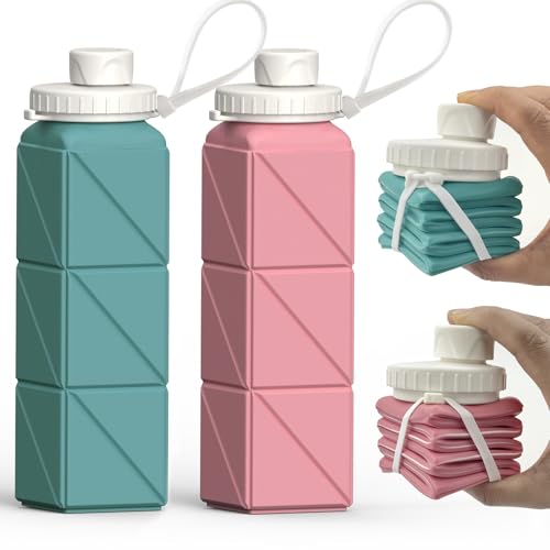 Collapsible Water Bottles 2 Pack (2 Count)