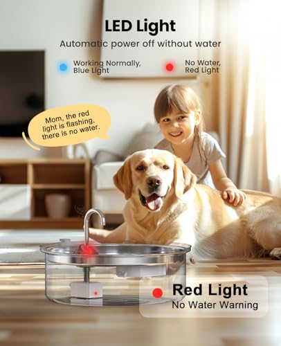 Dog Water Fountain for Large Dogs