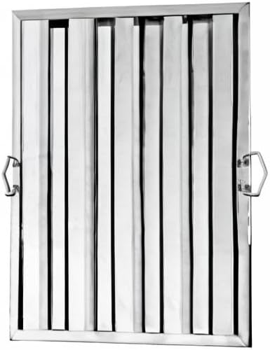 New Star Foodservice 54408 Stainless Steel Hood Filter 20" W x 25" H, Set of 6 - AquaVibe