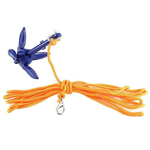 Compact Folding Anchor Rope Hook Watercraft Acc for Boats Kayak Canoe Sailboat