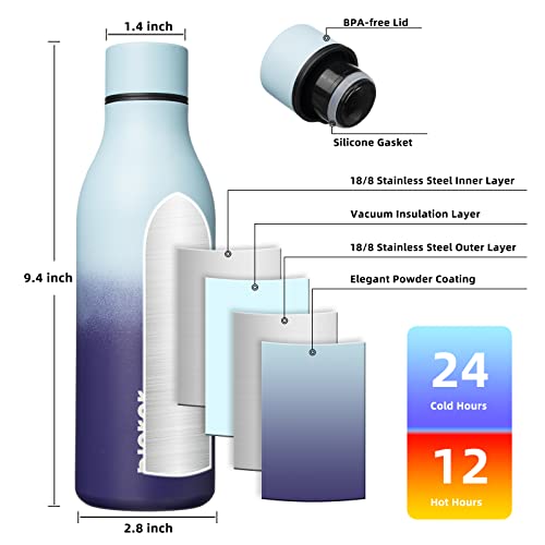 18oz Insulated Water Bottle
