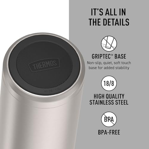 ICON SERIES Stainless Steel Water Bottle with Screw Top Lid