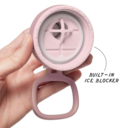 Sport Triple Insulated Water Bottle with Spout Lid and Ice Blocker