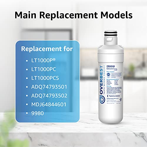 LT1000PC Refrigerator Water Filter and Air Filter (6 Count)