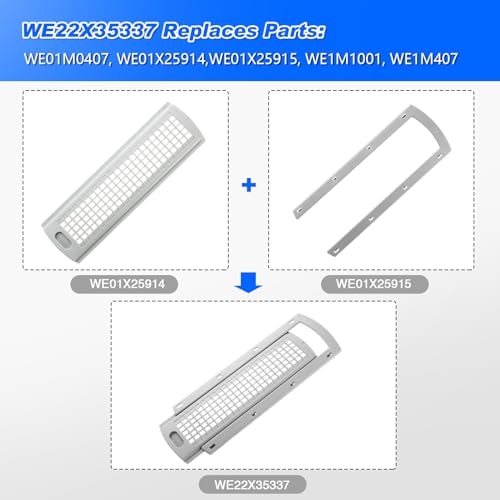 WE22X35337 Lint Screen Cover Grid Compatible with GE Washer Dryer
