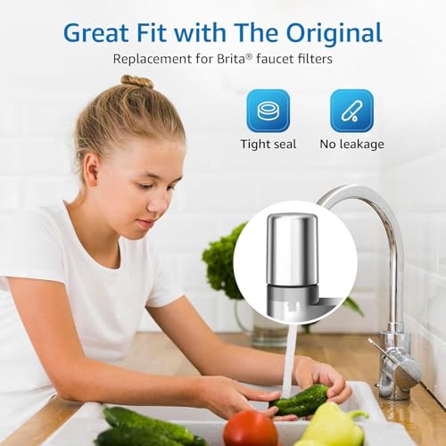 FF27S Faucet Water Filter Compatible with Brita® Faucet (2 Count)