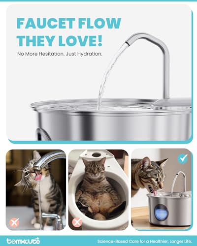 Stainless Steel Cat Water Fountain