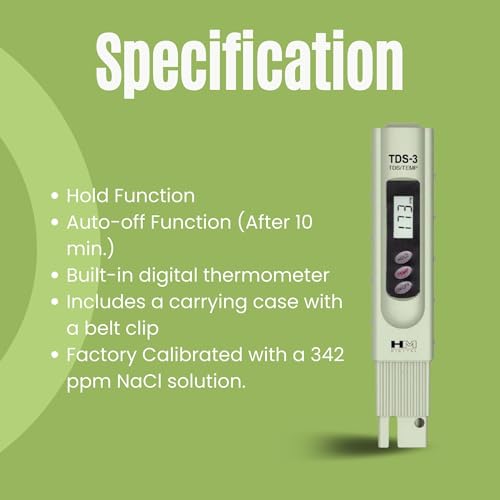 TDS 3 Handheld TDS Meter With Carrying Case