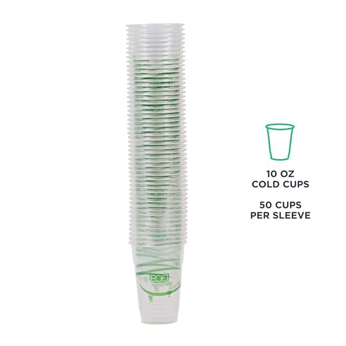 GreenStripe Clear Disposable Cold Cups (50 Count)