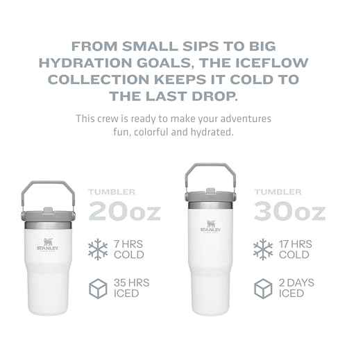 IceFlow Flip Straw Tumbler with Handle 20 oz