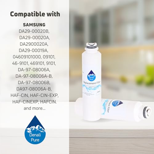 3 Pack Replacement for Samsung RFG298HDRS Refrigerator Water Filter (3 Count)